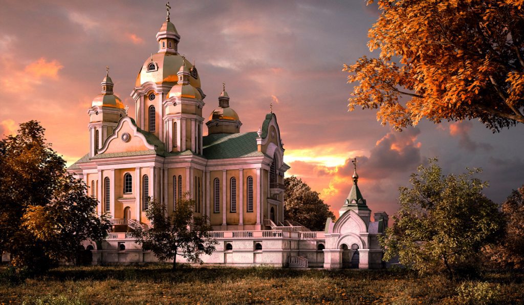 3D visualization of Church