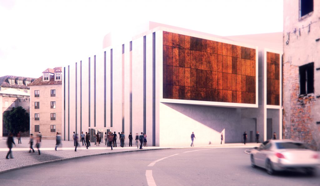Exterior rendering Cinema Hall