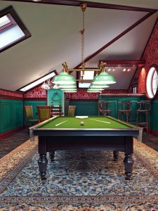 Classic style Luxury Villa Billiard Room