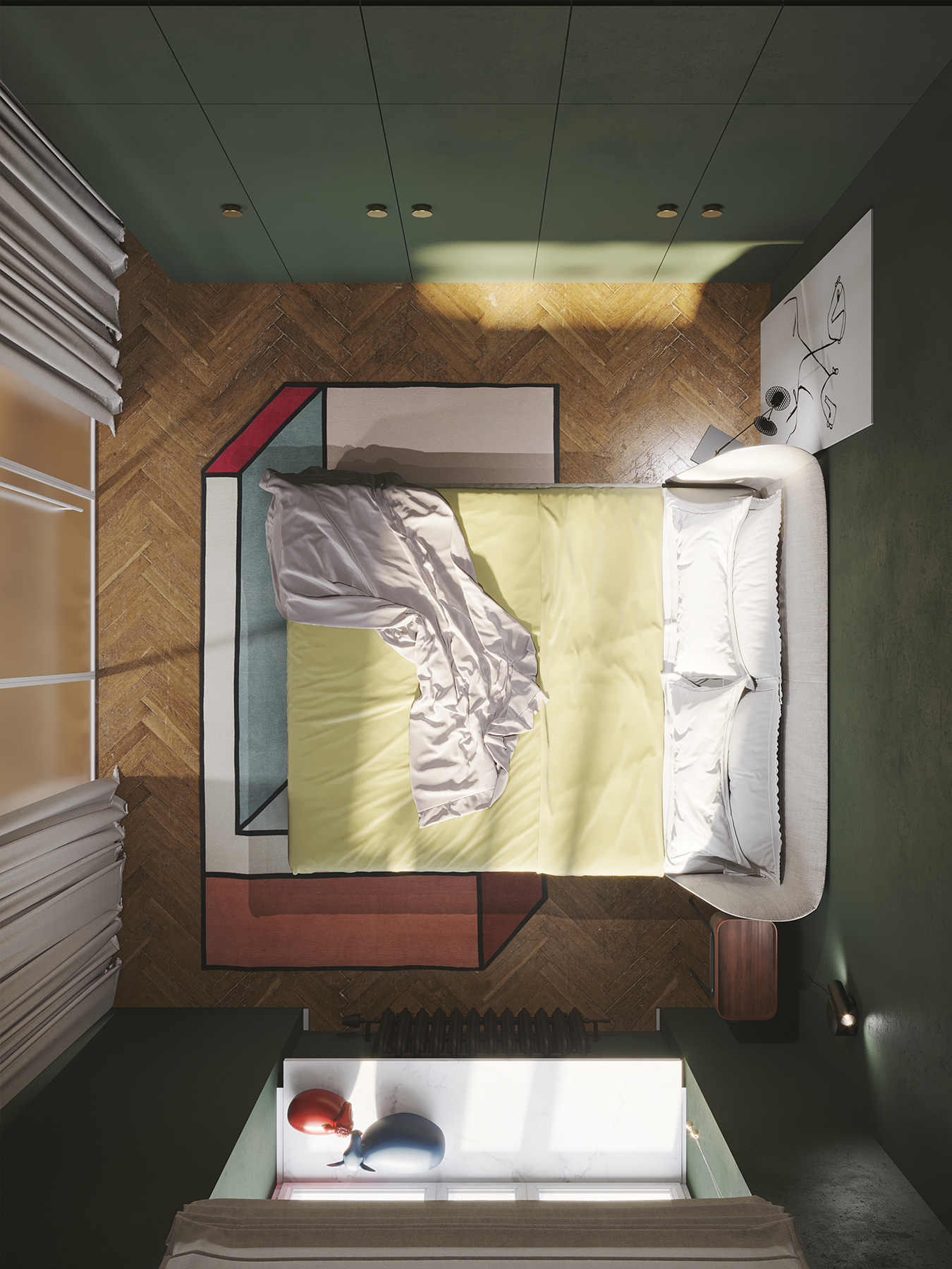 Bedroom from above